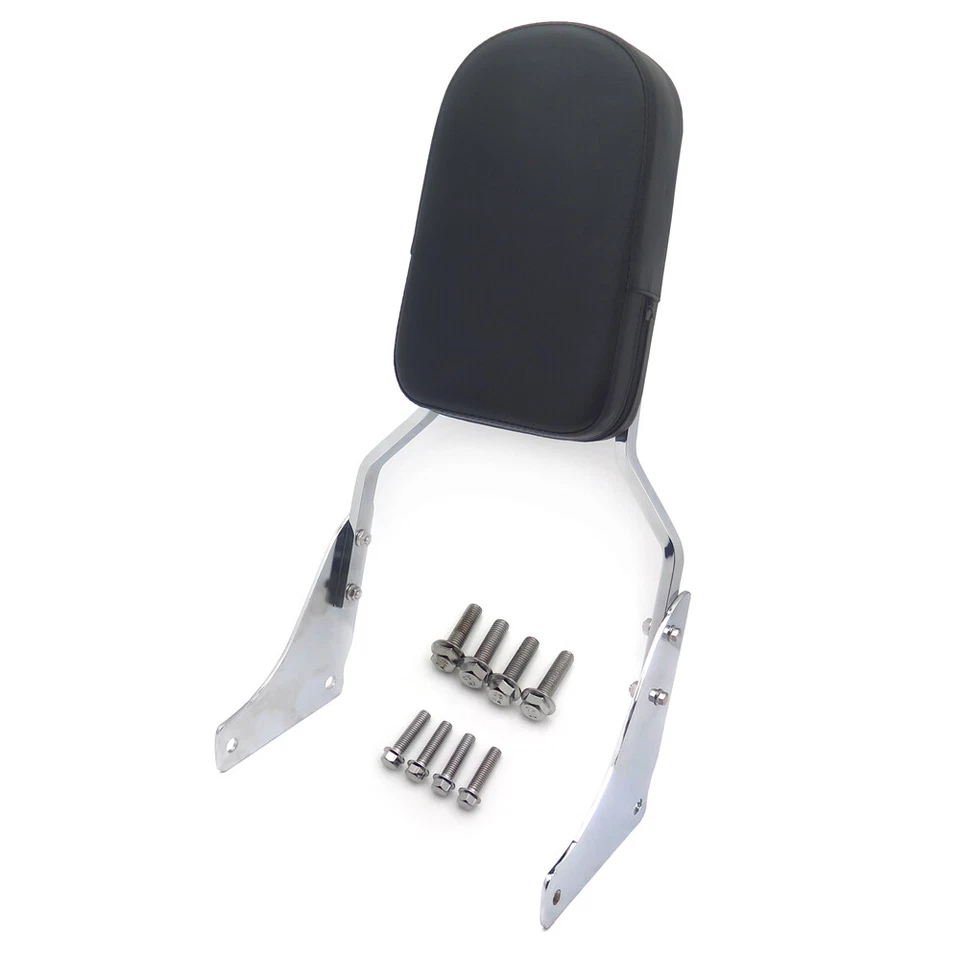 Respaldo llama barra Sissy con almohadilla de cuero para Honda Shadow ACE 1100/Tourer/Sabre Foto 3 de 4