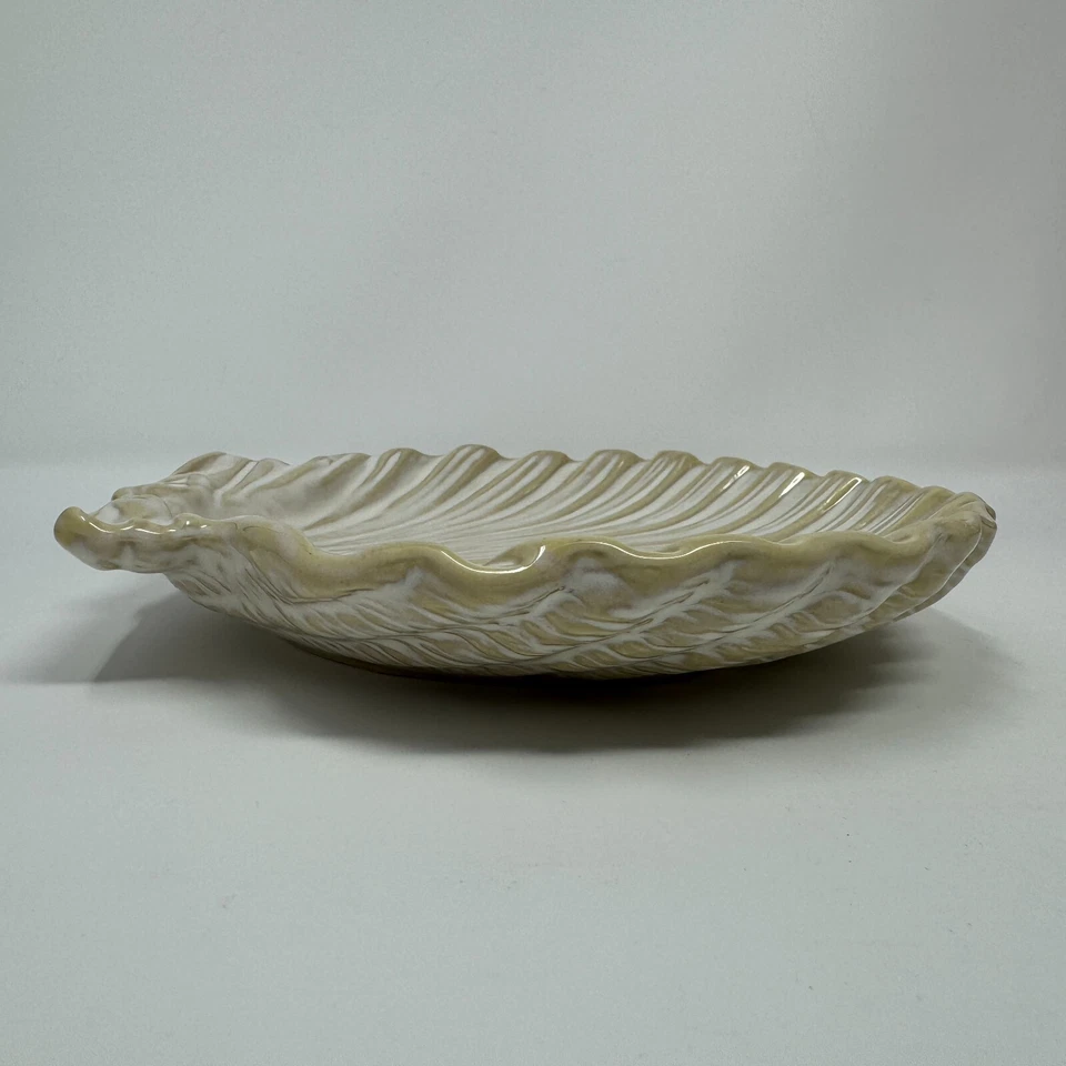 Yankee Candle Vieira Almeja Sea Shell Plato Vela Grande 2011 Oasis Ocean Beach Foto 3 de 4