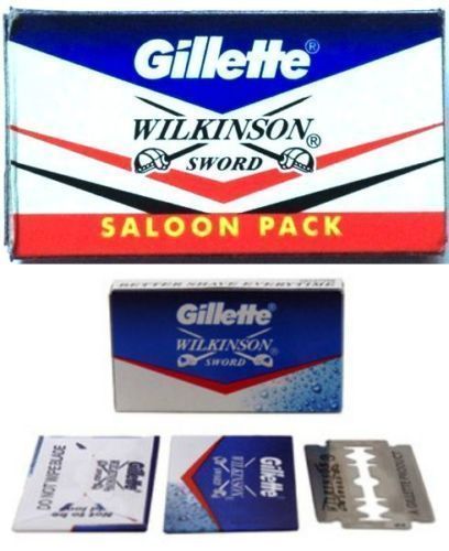 Gillette Wilkinson Sword Double Edge Safety Razor Blades 200 Pcs