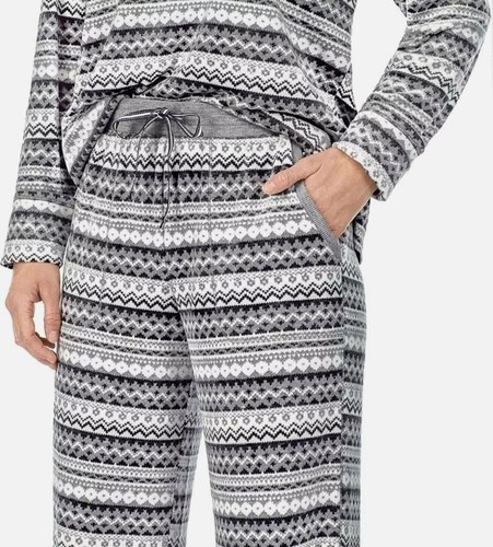NWT Nautica Women 2-Piece Lightweight Fleece Pajamas Sleepwear Set L $70 FF282 - Picture 4 of 4
