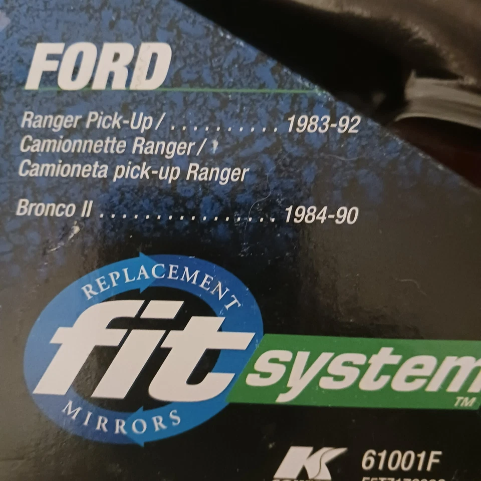 Espejo retrovisor de repuesto Fit System para Ford Bronco II, camioneta Ranger (61001F) Foto 2 de 4