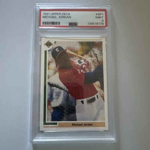 New Listing1991 UPPER DECK BASEBALL #SP1 MICHAEL JORDAN PSA MINT 9
