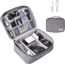 Electronics Organizer, Electronic Accessories Bag Travel Cable Organizer Three-L