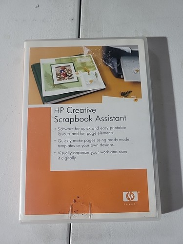 HP Creative Scrapbook Assistant Digital Software CD-ROM & Full Color User Guide