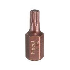 T35 Torx Screwdriver Bit with 10mm Hex Shank 30mm Length S2 Steel