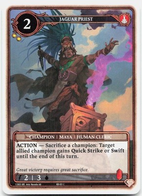 Rush Of Ikorr TCG ROI-051 Jaguar Priest Common Near Mint
