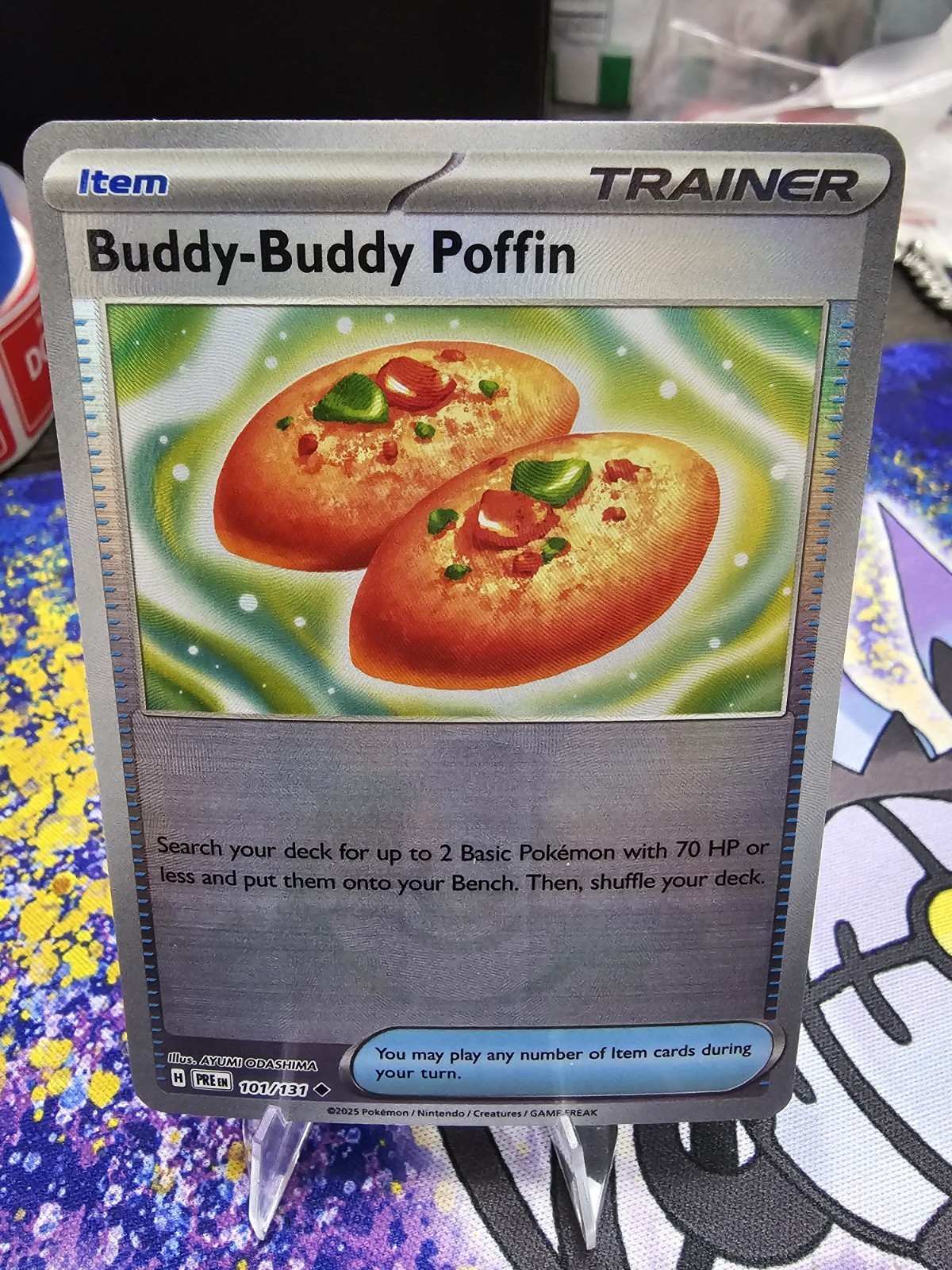 Buddy-Buddy Poffin Poke Ball Pattern 101/131 Prismatic Evolutions Holo NM
