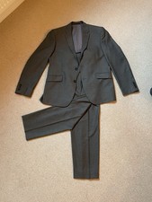 VGC Men’s M&S Size M Tailored Grey Suit - Blazer Chest 42, Trousers W38 L31