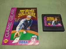 Poker Face Paul's Solitaire Sega Game Gear Disk and Manual