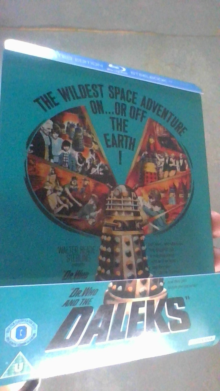 Doctor Who and The Daleks - Blu-ray Steelbook - Peter Cushing with J-Card MINT