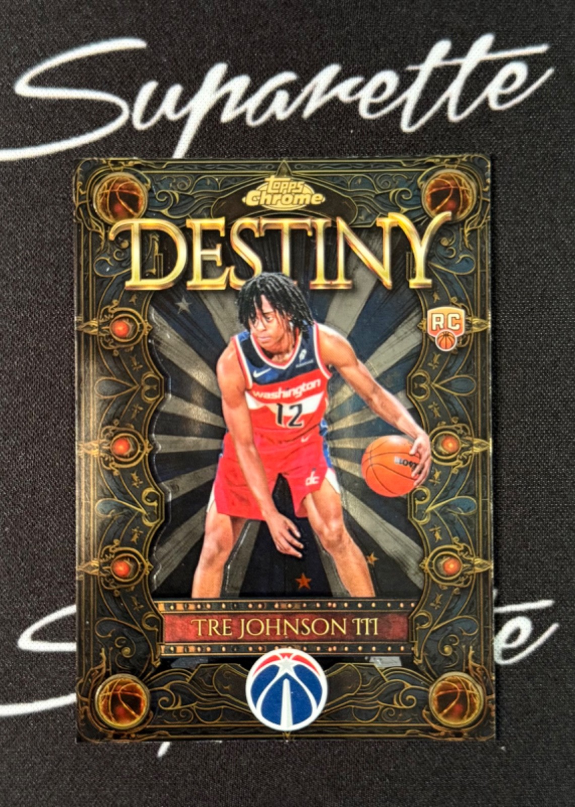 2025 Topps Chrome Tre Johnson III Destiny Rookie RC