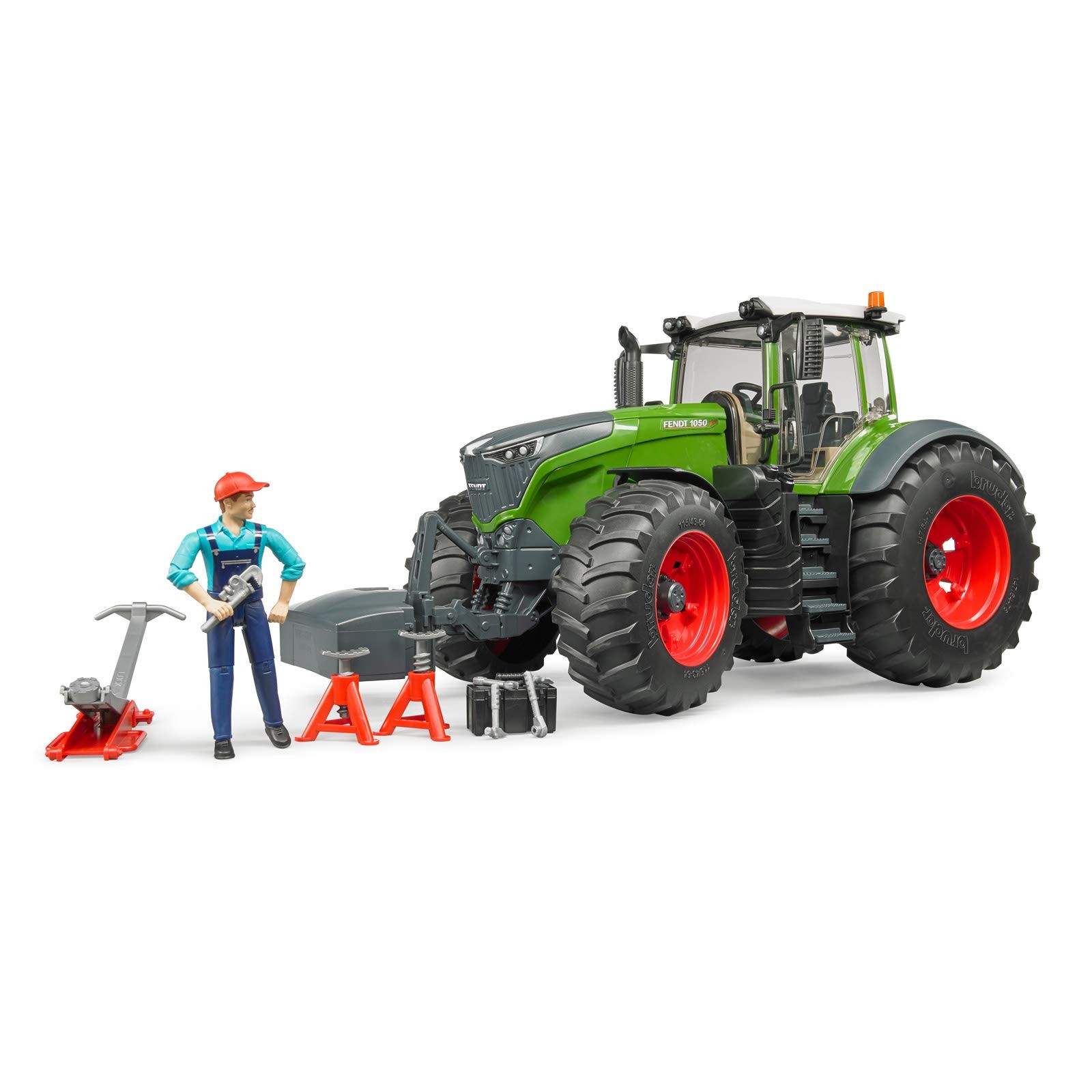 Bruder Fendt 1050 Vario Tractor with Mechanic and Accessories Single 20890₽