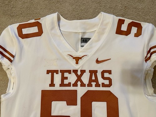 GAME WORN USED NIKE TEXAS LONGHORNS FOOTBALL TRIKOT GR 48 XL #50 - Bild 2 von 5