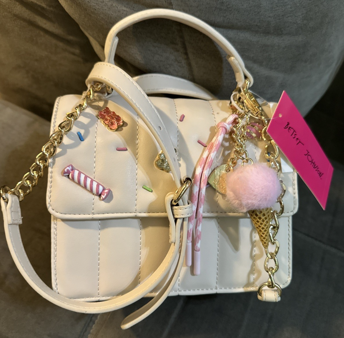 NWT Betsey Johnson Viral Gummy Bear Candy Sweets Crossbody Bag Ice 