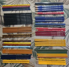 lot of antique pencils various brands GILBERT - L&C HARDTMUTH - FABER CASTELL etc.