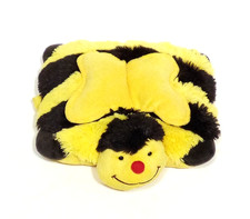Pillow Pets Bumblebee Plush Folding Pillow 2010 Bee Stuffed Animal