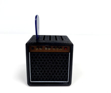 Unbranded Mini Black Amp Amplifier Speaker Guitar Pick Holder Storage Holds 5