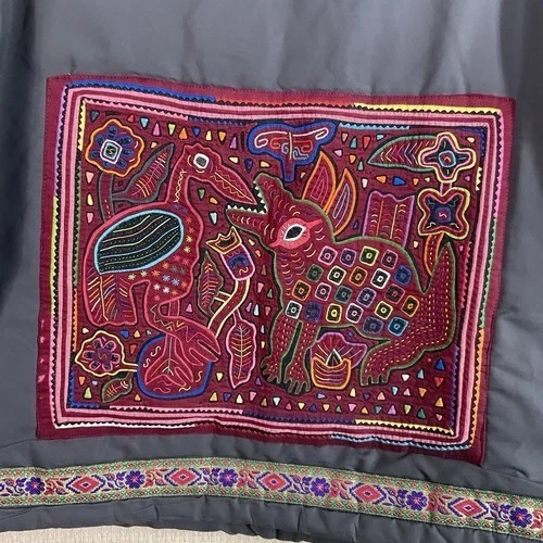 VTG Athletic Works Hand Stich Panama Mola Winter Jacket Unisex Adults Size S - Image 4 of 4