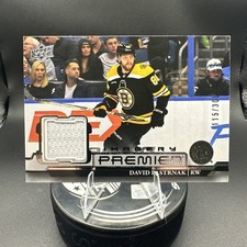 2022 Upper Deck Premier David Pastrnak #PDJ-DP Dynamic Imagery Jersey 115/300