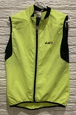 Louis Garneau Nova Cycling Vest Women's XXL Bright Yellow (1028068) Zip up pocke