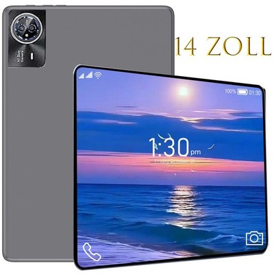 2025 Neueste 14 Zoll Tablet 24GB+256GB 8-Core Android15 Tablets LTE 5G WiFi 2SIM