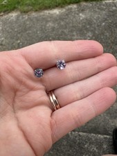 Natural Lavender Amethyst Earrings 925 Sterli...