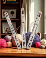 PRYM ERGONOMICS 14 Inch Single Point Knitting Needle Size 10 LOT OF 3 Total Of 6