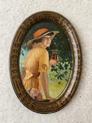 Vintage Original, Antique, 1916, Coca-Cola, Coke, Soda Tip/Change Tray, "Elaine"