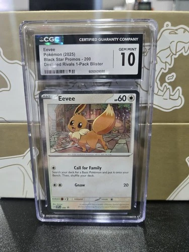 Eevee Pokemon 2025 Black Star Promos 200 Destined Rivals CGC 10