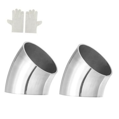  Pack5 Degree Mandrel Bend Elbow with Welding 38mm(1-1/2'') OD x 16 GA/0.06'' T 4