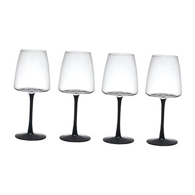  Crystal Set of 4, 400ml, White Wine Glass Set with White Wine Glasses Palermo