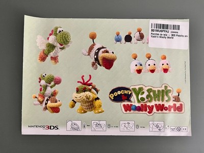 BÜGELBILDER: Poochy & Yoshi's Woolly World - Nintendo 3DS NEU OVP Bügel Sticker