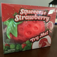 Sunny Days Squeeze Strawberry Squishy Jumbo Sensory/Stress Relief Toy NIB