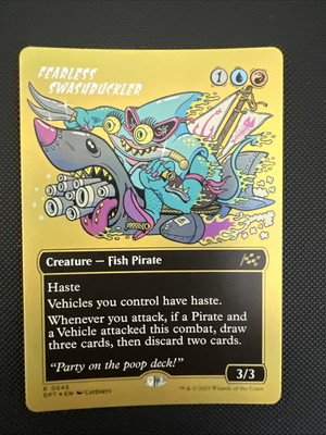 Fearless Swashbuckler (Borderless) (First-Place Foil) Aetherdrift Foil