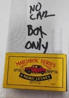 Matchbox Originals Moko Lesney  No 36  Box Only Empty Box