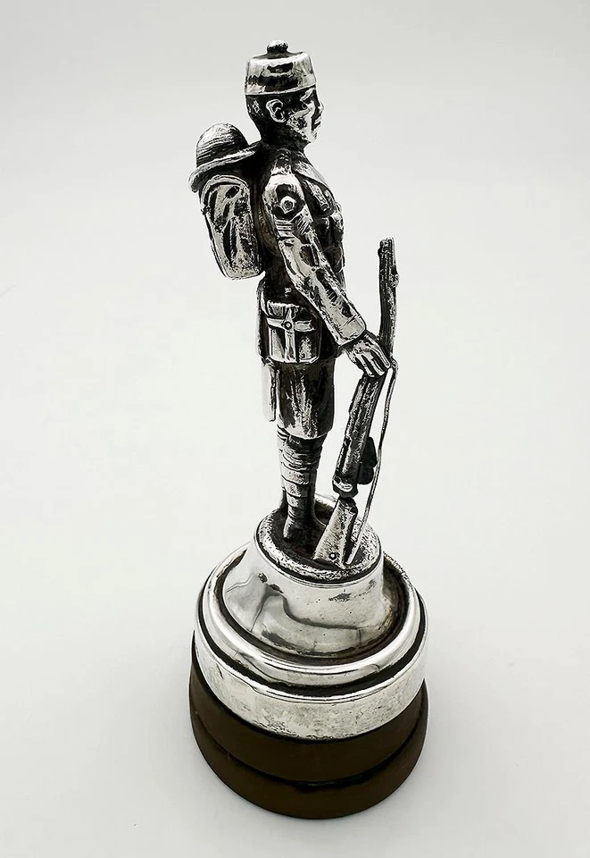GURKHA FIGURINE STERLING SILVER GEORGE V LONDON 1927 GOLDSMITHS & SILVERSMITHS — 第 4/4 张图片