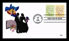 DR JIM STAMPS US COVER LOVE WEDDING HEARTS FIRST DAY ISSUE COMBO