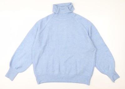 Urban Bliss Damen blau Rollkragen Langarm Pullover Größe 16