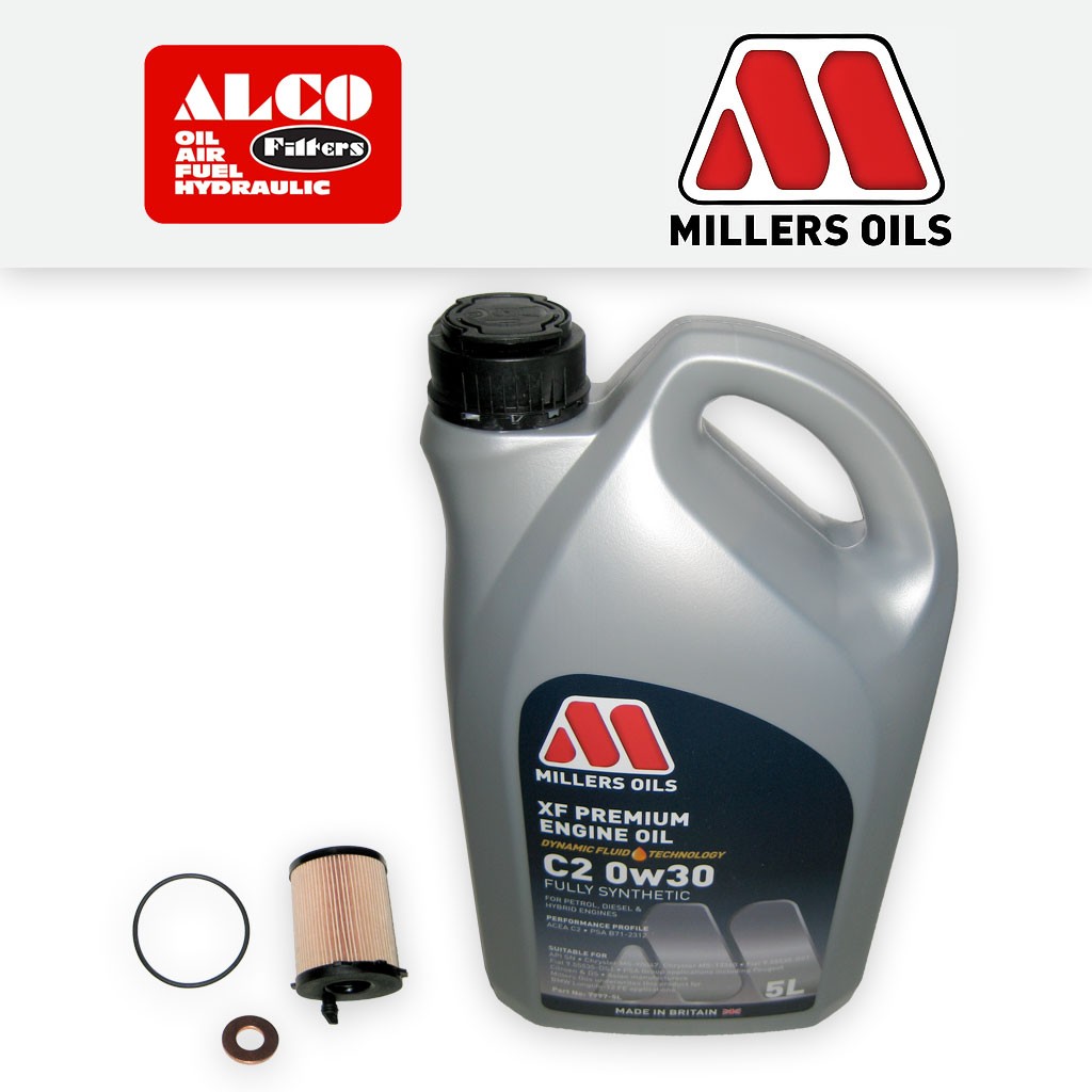 SERVICE KIT for PEUGEOT 508 1.6 BLUEHDI OIL FILTER +OIL (2014-2018)