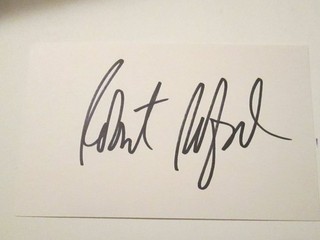 Actor Robert Redford Hand Signed Index Card