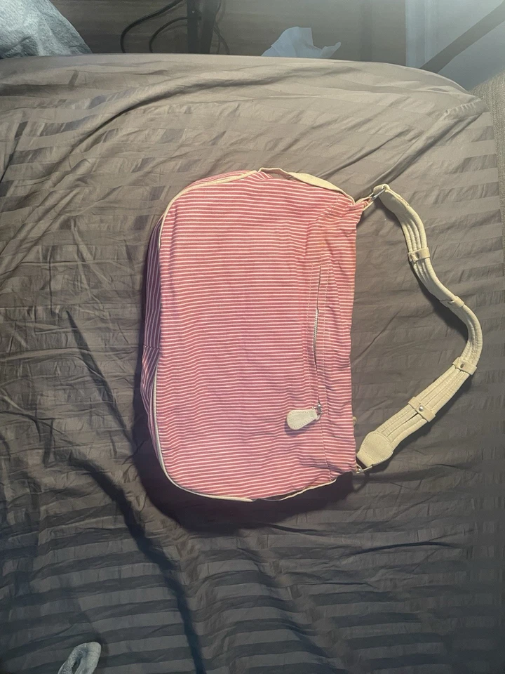 Bolso de Hombro Lauren Merkin Mediano Rosa y Beige, Con Interior Floral Foto 3 de 4