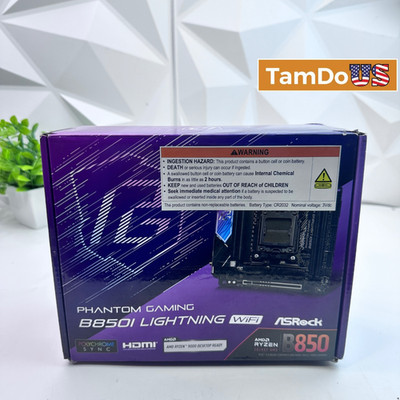 ASRock B850I Lightning WiFi Phantom Gaming Mini-ITX Motherboard AM5 DDR5 AMD