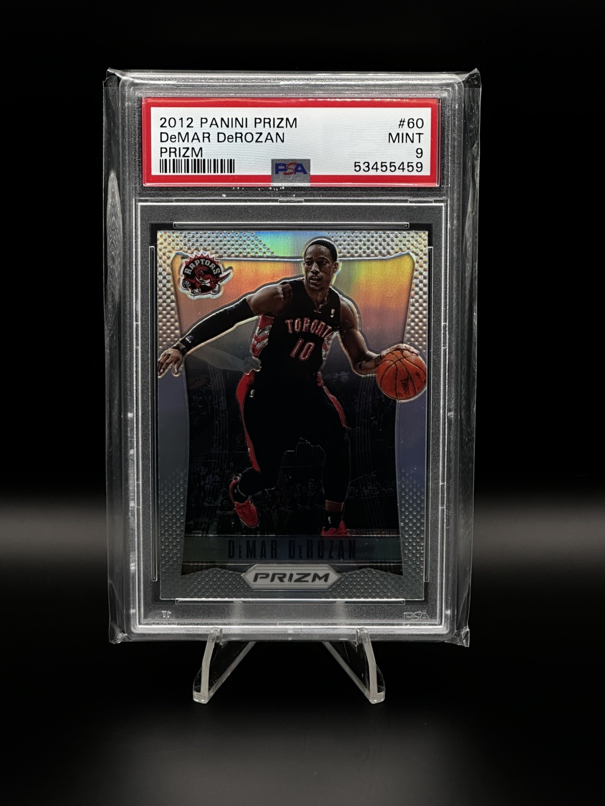 2012-13 Panini Prizm DeMar DeRozan Silver Prizm #60 PSA 9 MINT -FIRST YEAR PRIZM