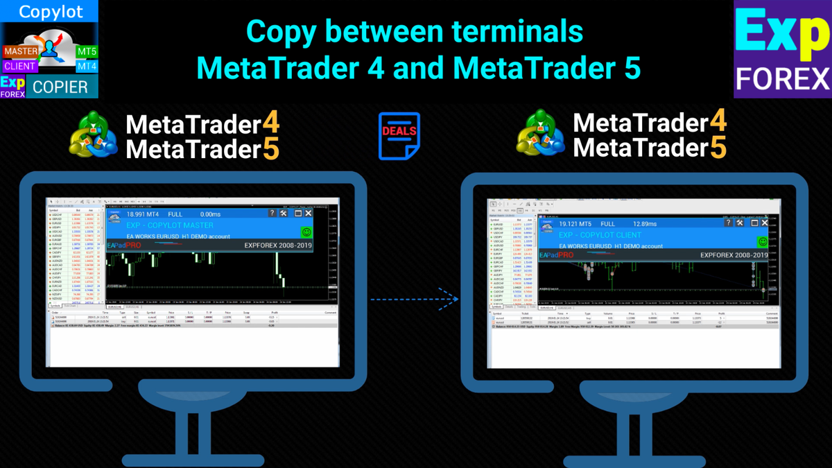 MT4 and MT5 Trade Copier EA Forex Expert Advisor, Metatrader Trading Robot  | eBay