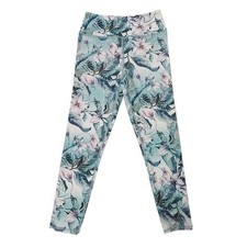 Evolution and Creation Ankle Leggings Small Floral Green Athleisure Yoga Gym