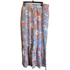 NWT Petite Women's Plus 2X I.N.C. International Concepts Wide Leg Floral Pants