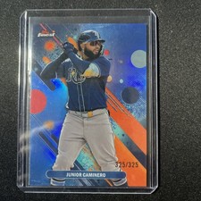 JUNIOR CAMINERO 2025 Topps Finest  Blue 325 /325 BOOK END! #44