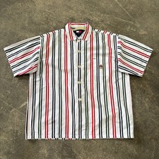 Vintage Tommy Hilfiger Shirt Mens XL White St...