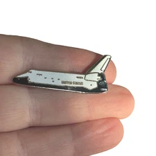 Vintage NASA Space Shuttle Orbiter Enamel Lapel Pin United States