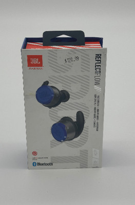 JBL Reflect Flow Wireless Bluetooth In-Ear Headphones - Blue - Used With Box